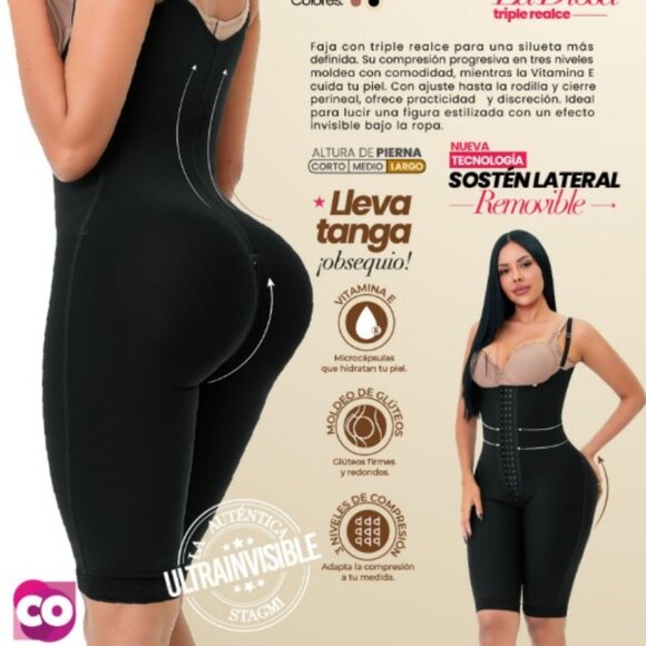 Faja SMI7155 DUQUESA Moldeadora con triple realce Shapewear Girdle Faja $150! - Picture 10 of 17